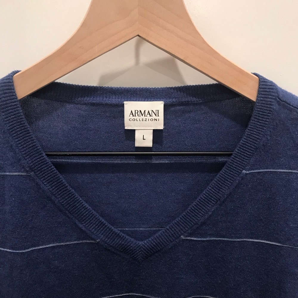 Armani Collezioni Men’s Blue sweater - pre owned